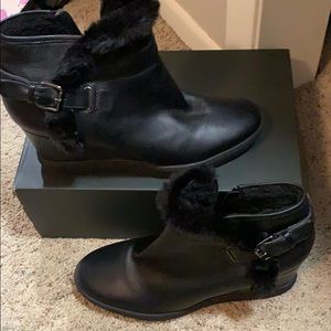 Aquatalia wedge booties women’s 12. New